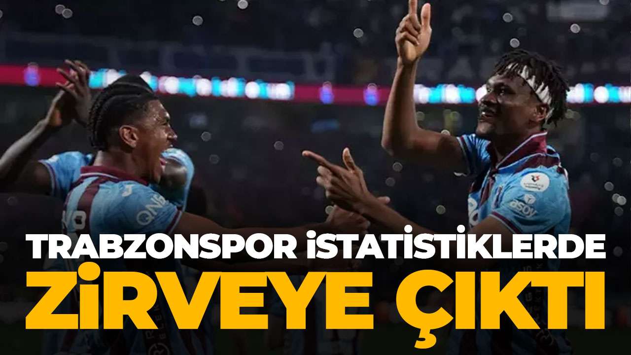 Trabzonspor sadece oyununa odaklandı: İstatistiklerde zirveye çıktı