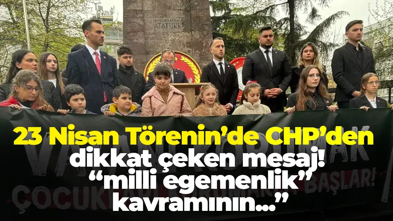 Trabzon’da 23 Nisan töreni: Atatürk Anıtı’na çelenk sunuldu