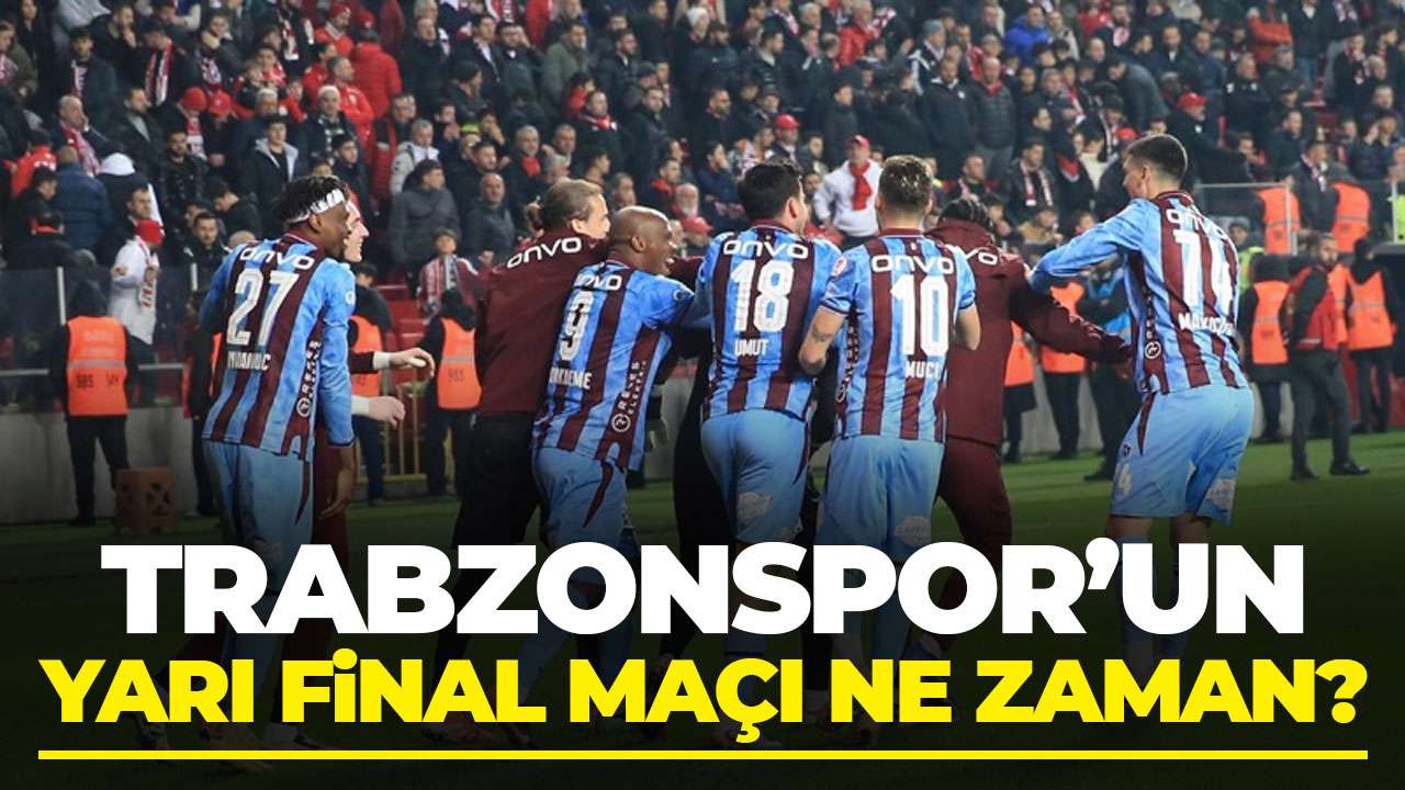 Gençlerbirliği - Trabzonspor Ziraat Türkiye Kupası yarı final tarihi belli oldu