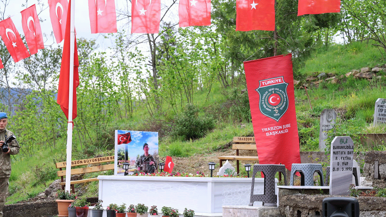 Trabzon'da toprağa düşen kahraman unutulmadı: Şehit Berat Macit Day dualarla anıldı
