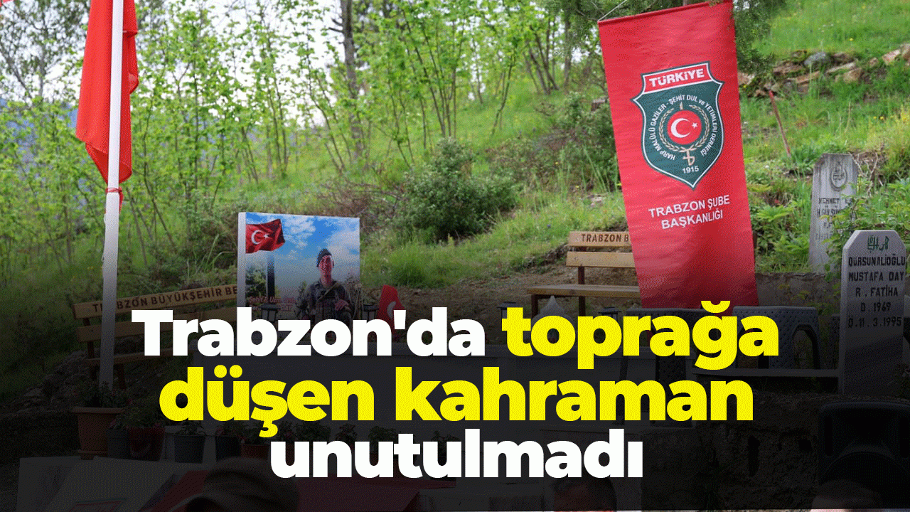 Trabzon'da toprağa düşen kahraman unutulmadı: Şehit Berat Macit Day dualarla anıldı
