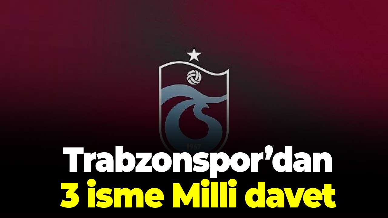 Trabzonspor altyapısından 3 oyuncuya milli davet
