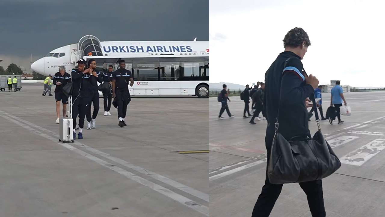 Trabzonspor Konya’ya ulaştı! O anlar paylaşıldı