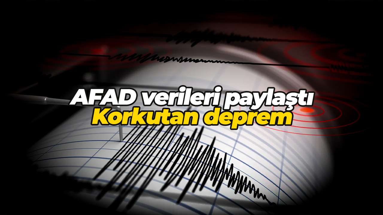 AFAD verileri paylaştı: Korkutan deprem