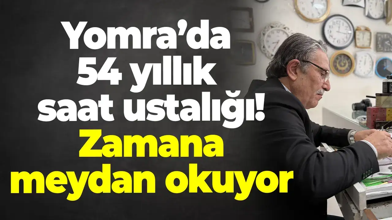 Yomra’da 54 yıllık saat ustalığı: Zamana meydan okuyor