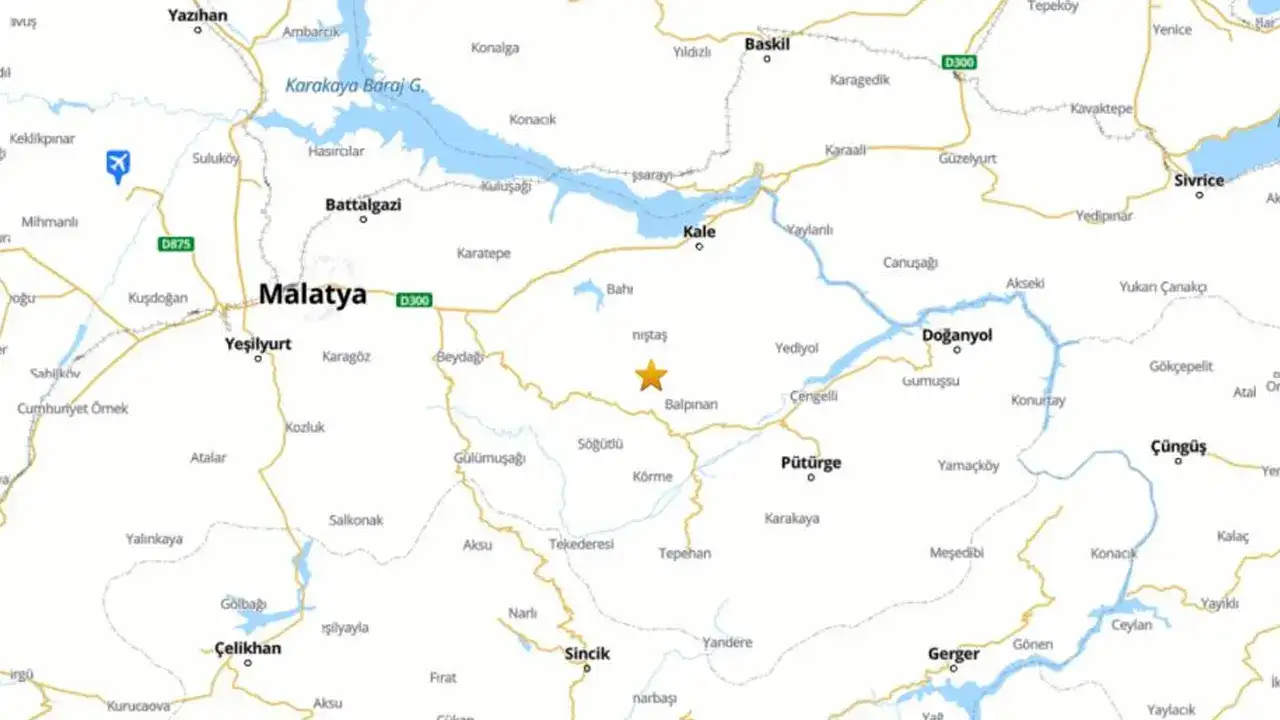 Malatya Battalgazi’de 4.4 büyüklüğünde deprem