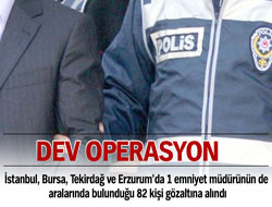 82 kişi gözaltına alındı