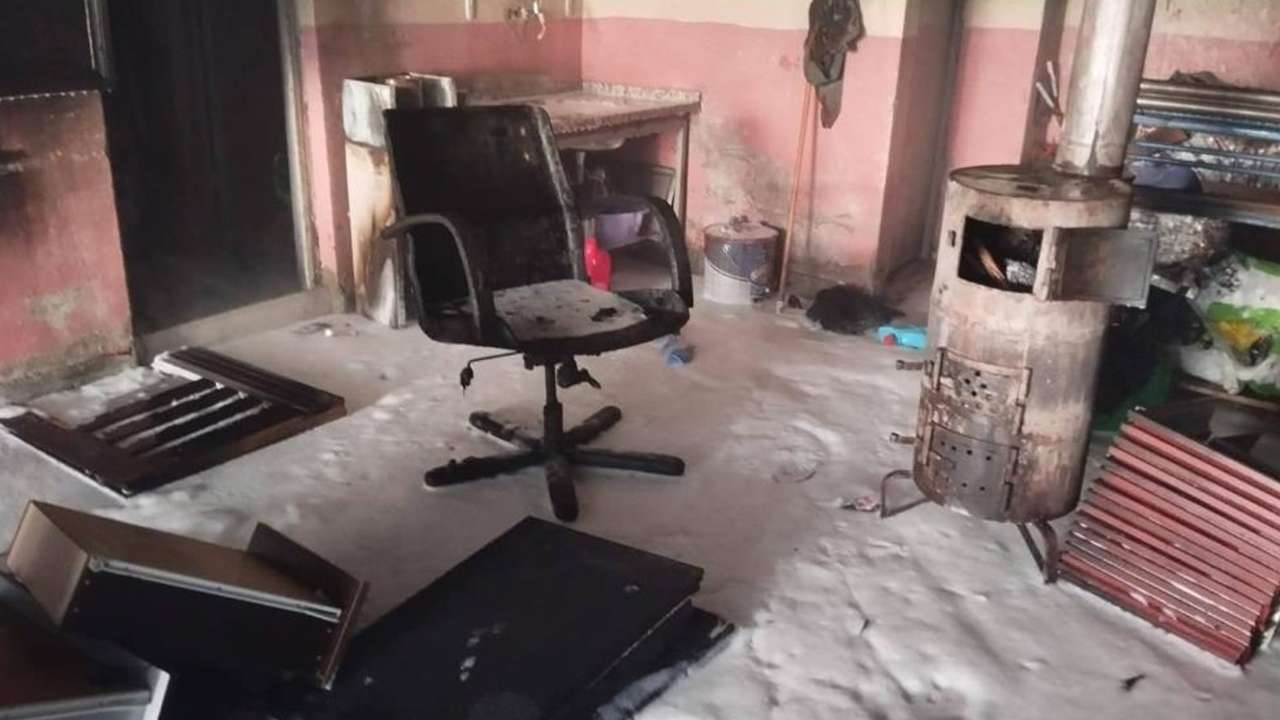 Sobayı yakmak isterken genç adam alevler içinde kaldı!