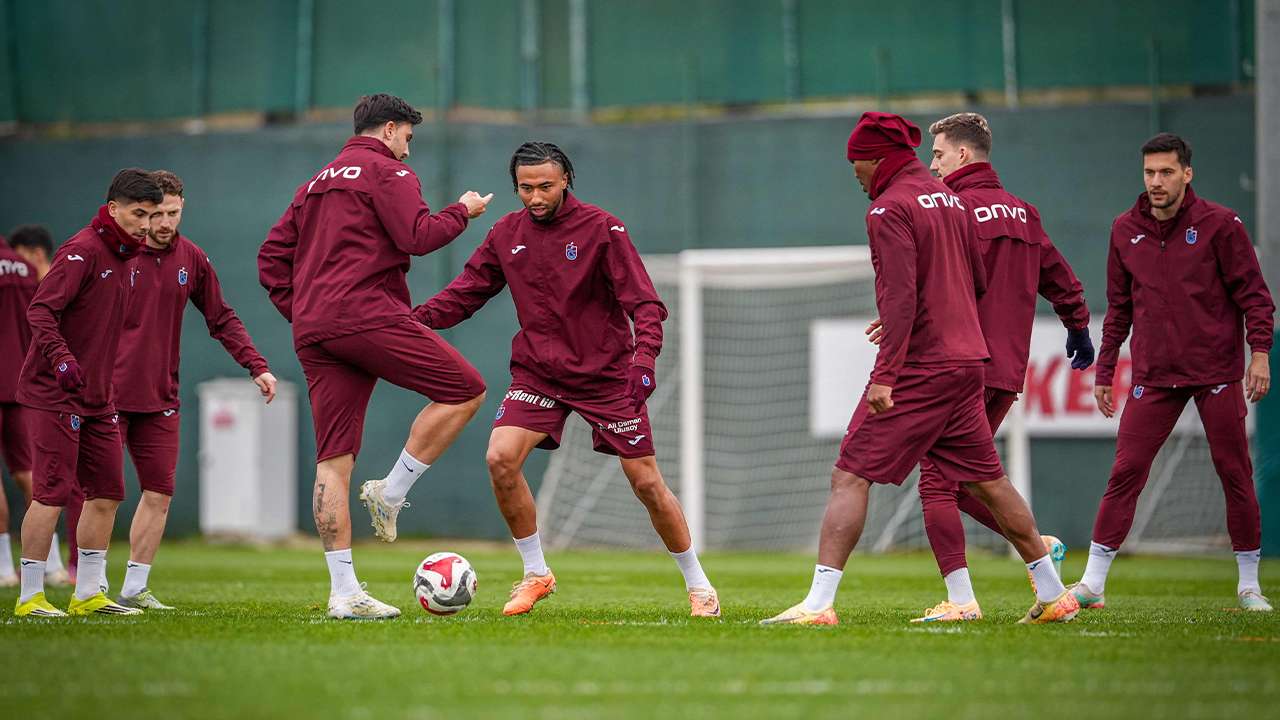 Trabzonspor Göztepe hazırlıklarına başladı: Antrenmanda dikkat çeken eksikler