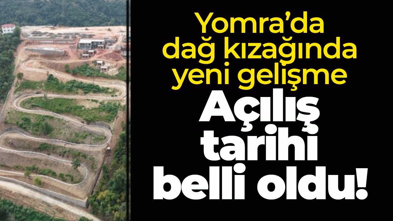 Yomra’da dağ kızağında yeni gelişme: Açılış tarihi verildi