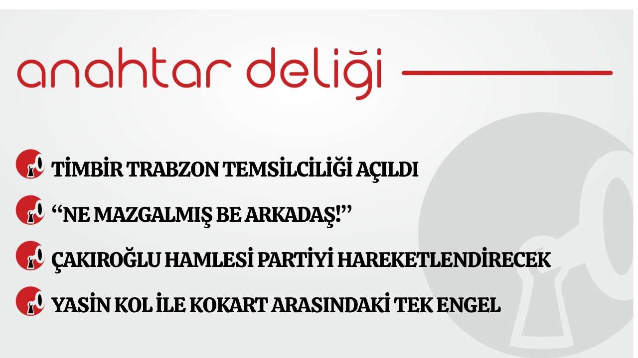 Anahtar Deliği 01.05.2026 Timbir Trabzon temsilciliği açıldı