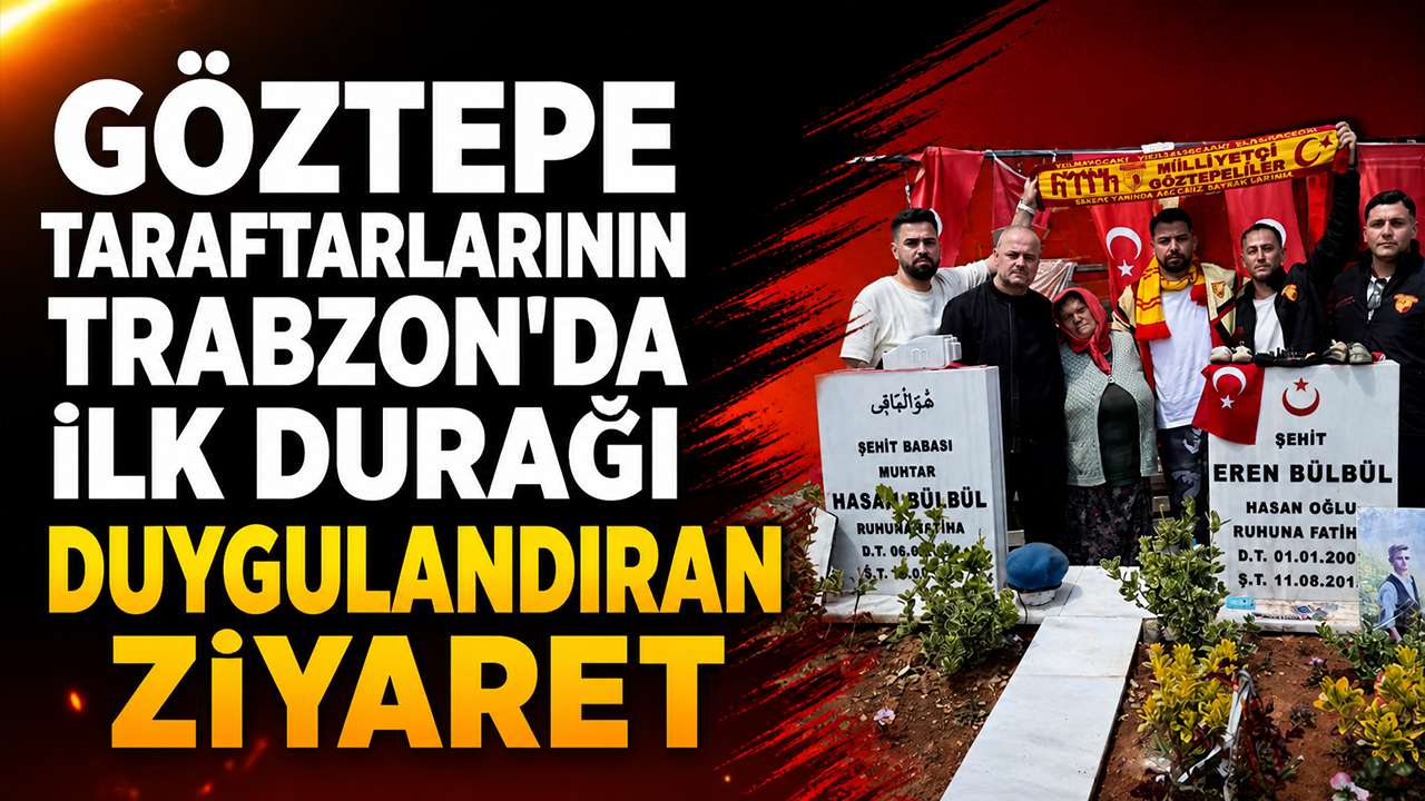 Göztepe taraftarlarının Trabzon'da ilk durağı: Duygulandıran ziyaret