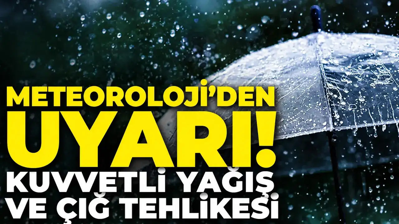 Meteoroloji’den uyarı: Kuvvetli yağış ve çığ tehlikesi