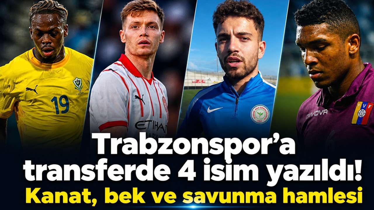 Trabzonspor’a transferde 4 isim yazıldı! Kanat, bek ve savunma hamlesi