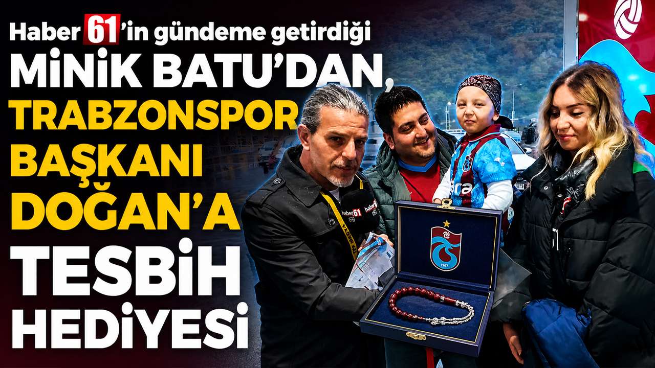 Trabzon’da kanseri yenen Batu’nun ilk maç heyecanı