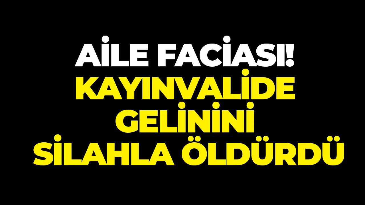 Şişli'de aile faciası: Kayınvalide gelinini silahla öldürdü