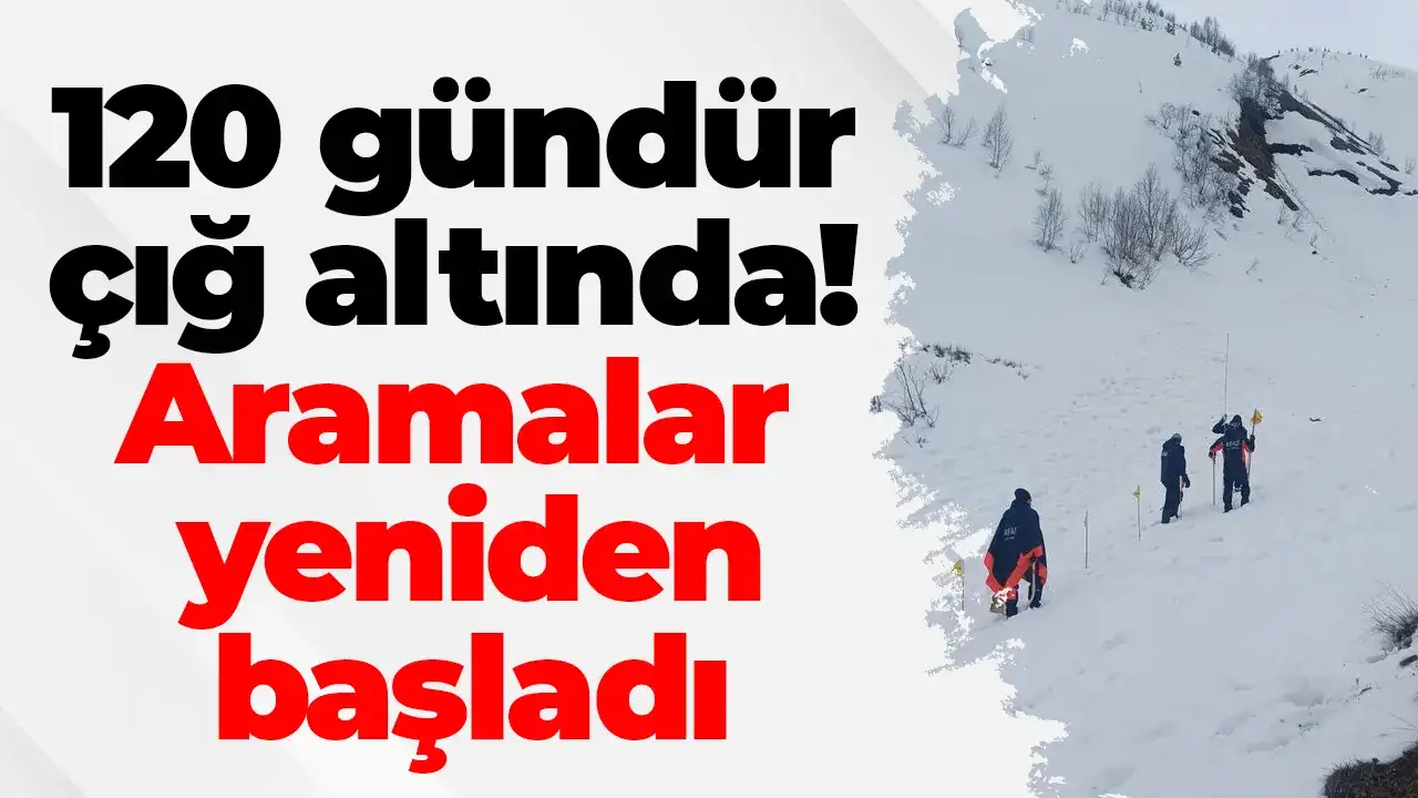 120 gündür çığ altında! Aramalar yeniden başladı