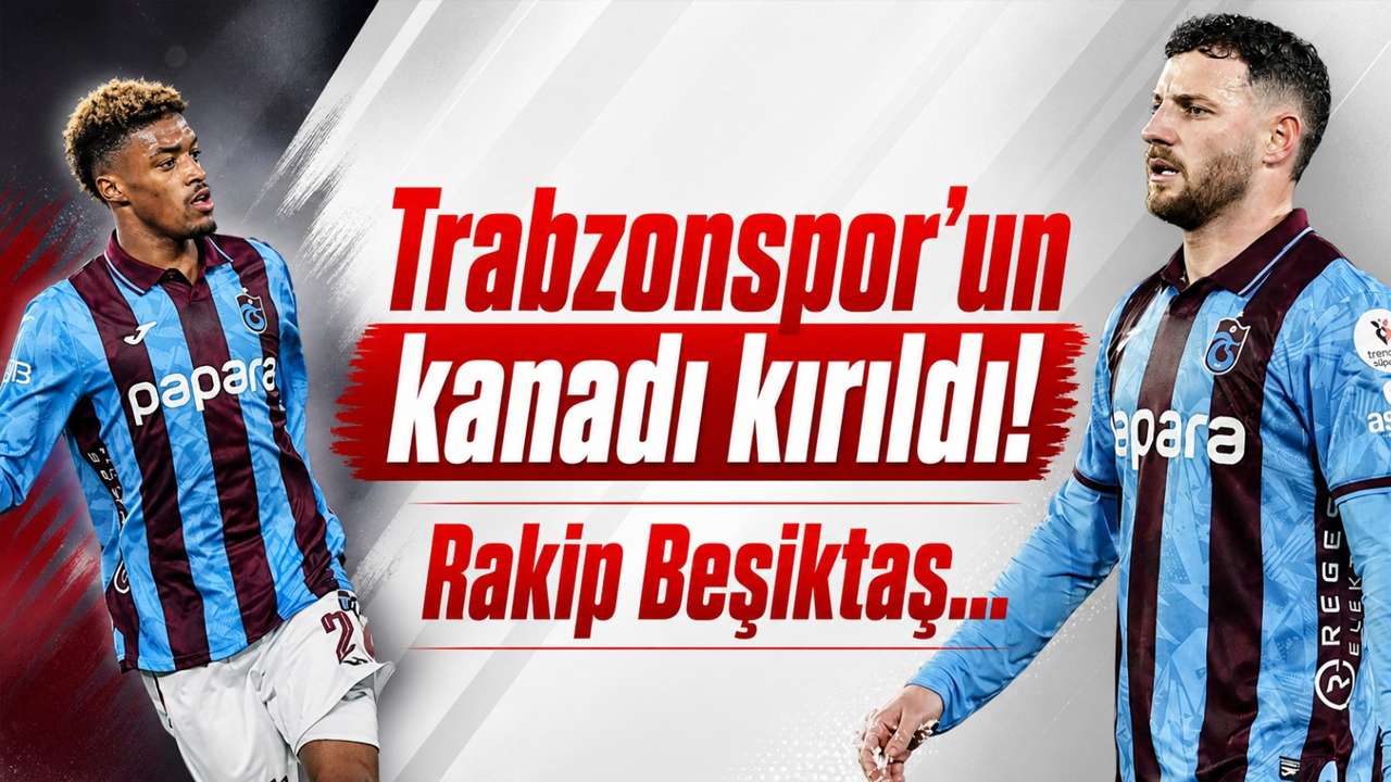 Trabzonspor’un kanadı kırıldı! Rakip Beşiktaş...