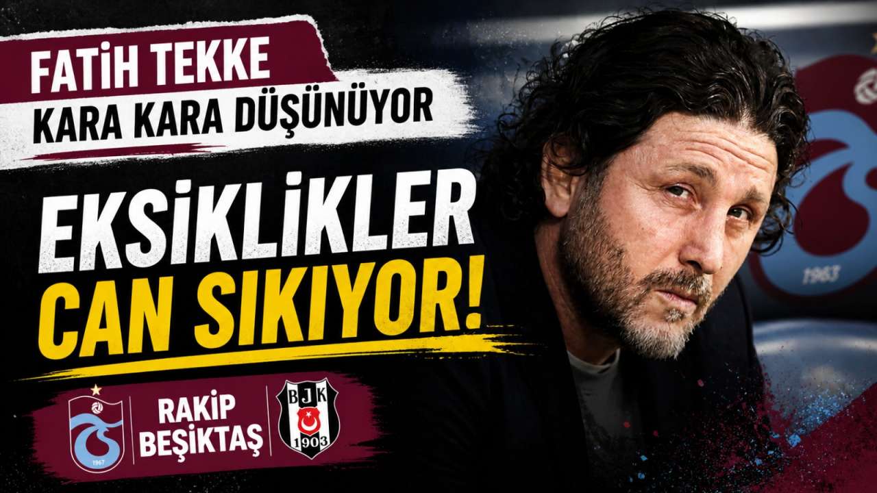 Trabzonspor’da sakat ve cezalılar can sıkıyor! Beşiktaş maçı öncesi alarm