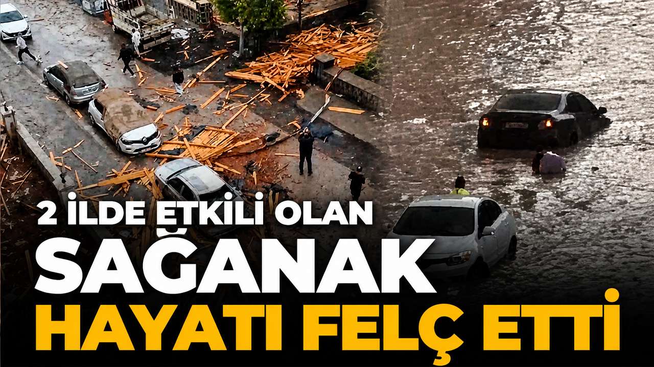 Gaziantep ve Kahramanmaraş'ta fırtına hayatı felç etti
