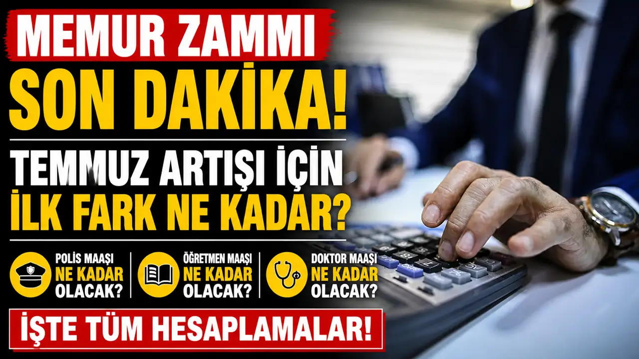 Memur zammı son dakika! Temmuz artışı için ilk fark ne kadar? Polis, öğretmen, doktor maaşı ne kadar olacak?