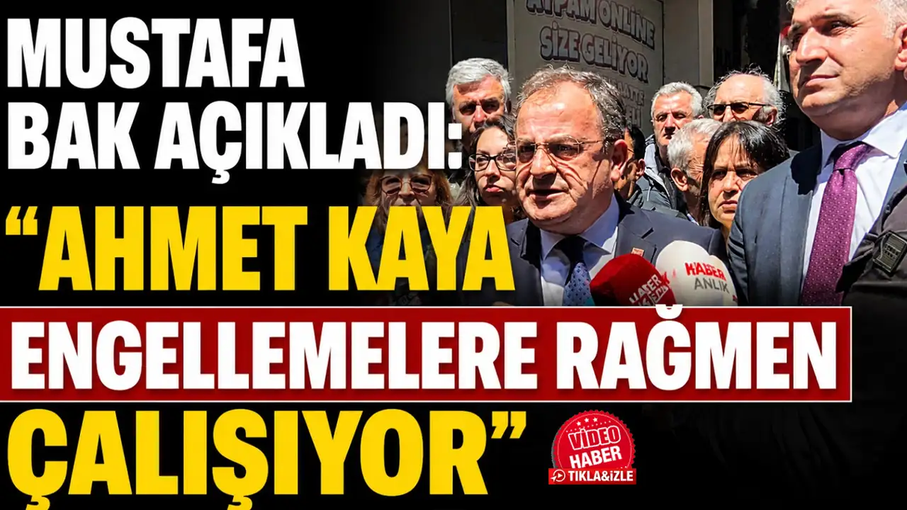 Mustafa Bak açıkladı: “Ahmet Kaya engellemelere rağmen çalışıyor”