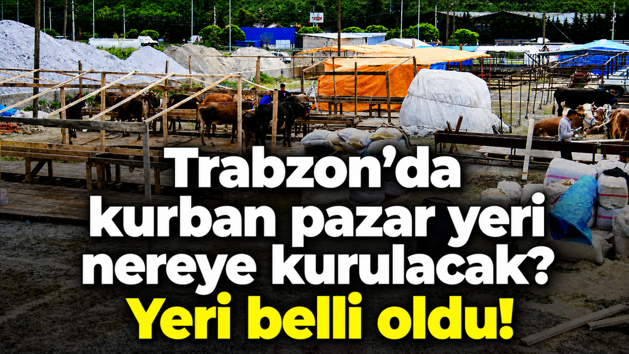 Trabzon’da kurban pazaryeri nereye kurulacak? Yeri belli oldu!