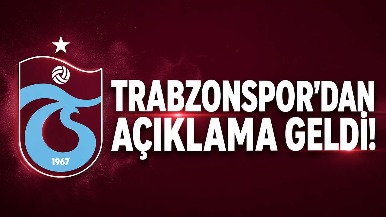 Trabzonspor’dan açıklama geldi! 