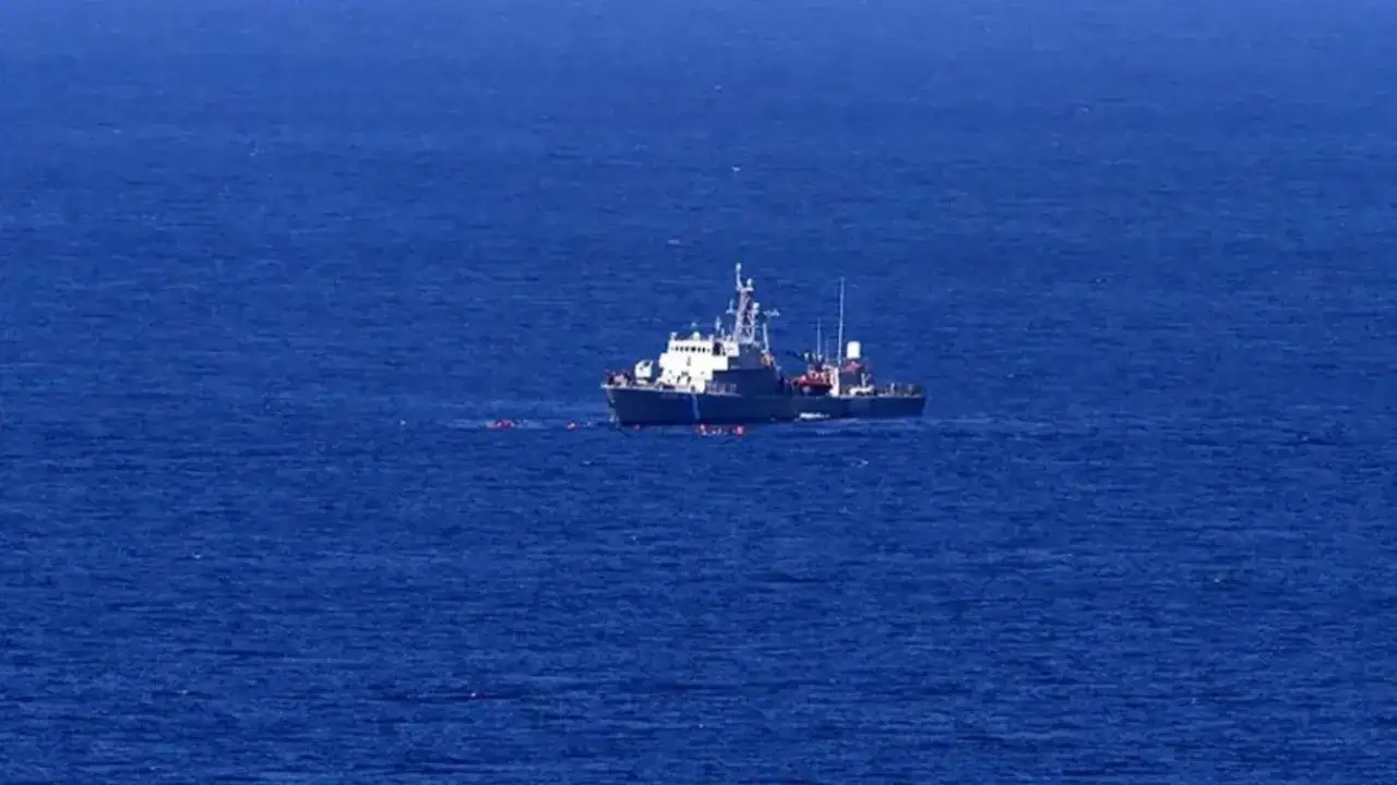Ege’de korku dolu anlar! Türk mürettebatlı gemi battı