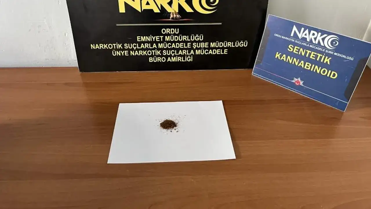 Ordu’daki uyuşturucu operasyonunda gözaltına alınan şüpheli serbest kaldı