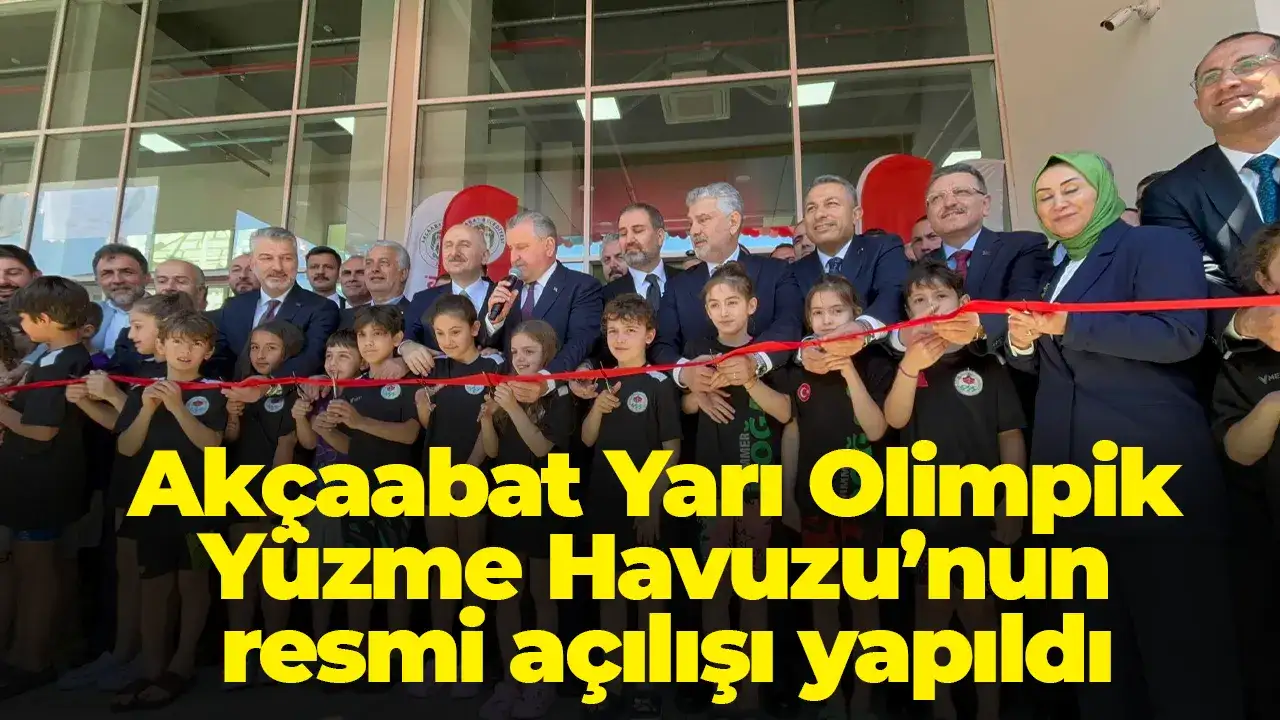 Akçaabat Yarı Olimpik Yüzme Havuzu’nun resmi açılışı yapıldı