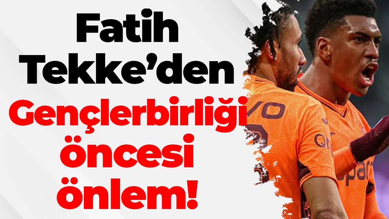 Fatih Tekke’den Gençlerbirliği öncesi önlem! Augusto ve Folcarelli kulübede