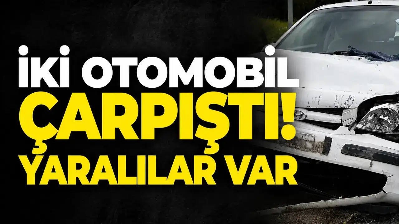 İki otomobil çarpıştı: 7 yaralı