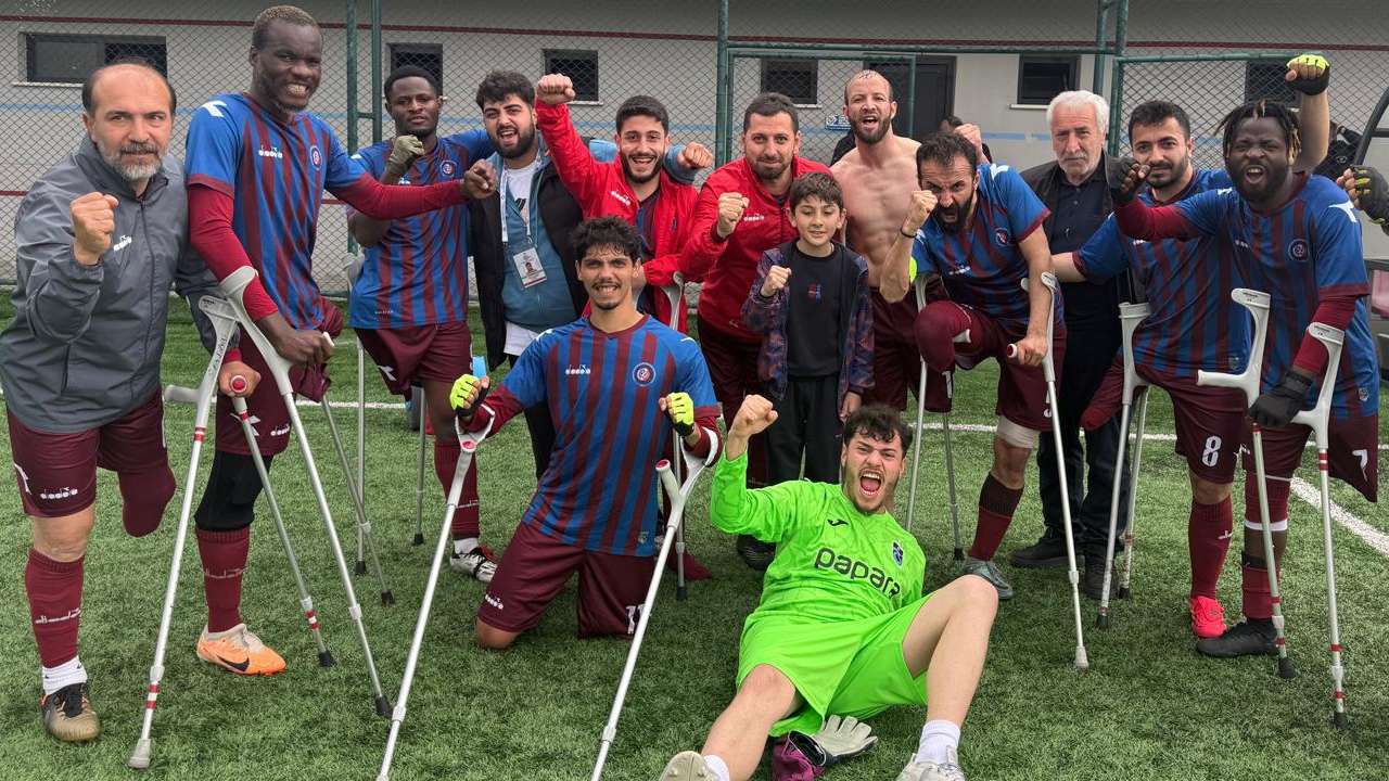 Trabzon Ampute ekibi Faroz’da tek golle kazandı