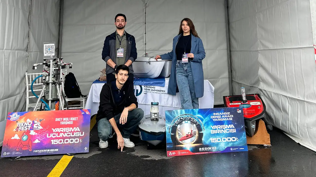 KTÜ’lü öğrencilerden yapay zekalı insansız deniz aracı başarısı
