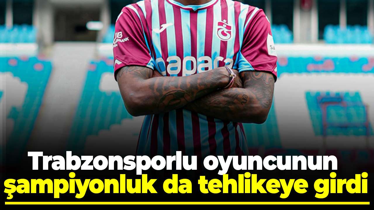 Trabzonsporlu Cham'ın büyük şanssızlık! Kısıtlı katkıya rağmen şampiyonluk da tehlikeye girdi
