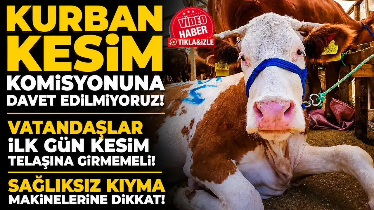 Kurban'da ilk gün kesim telaşı! “Vatandaşlar ilk gün kesim telaşına girmemeli”