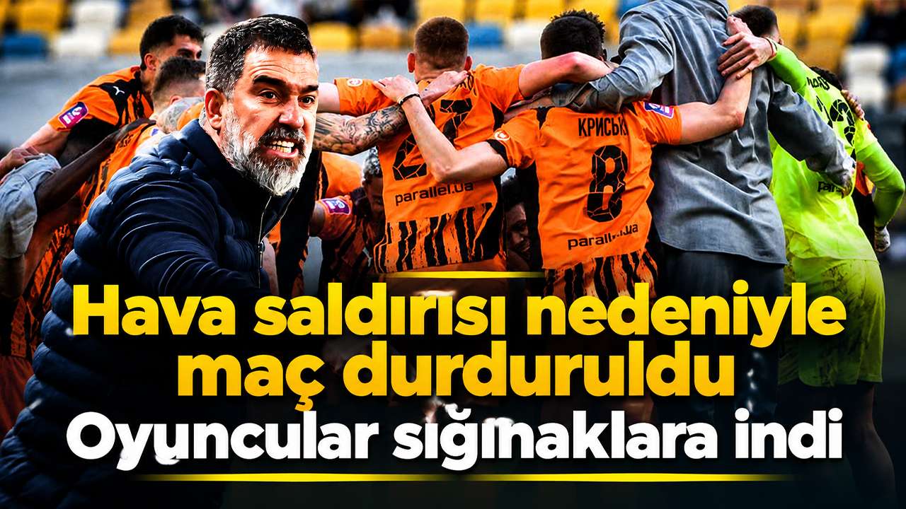Hava saldırısı nedeniyle maç durduruldu: Oyuncular sığınaklara indi