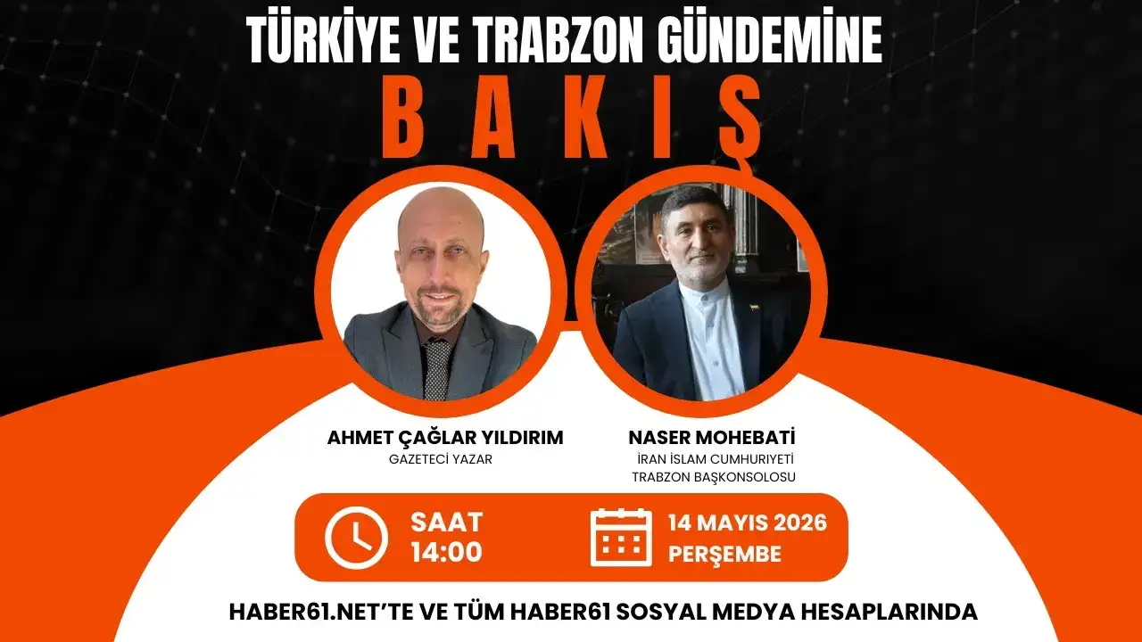 Trabzon ve ülke gündemi Bakış programı ile Haber61TV ekranların'da!