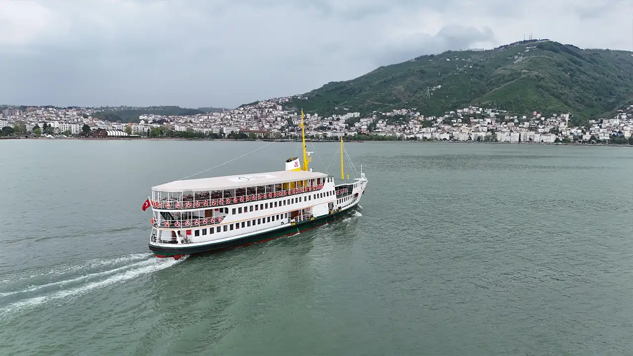 Ordu’da restore edilen gemi yeniden denize açıldı