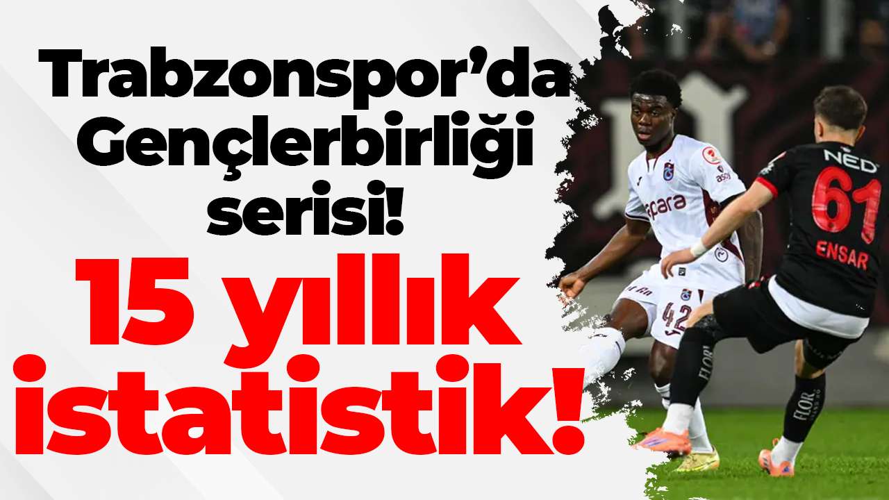 Trabzonspor’da Gençlerbirliği serisi! 15 yıllık istatistik!