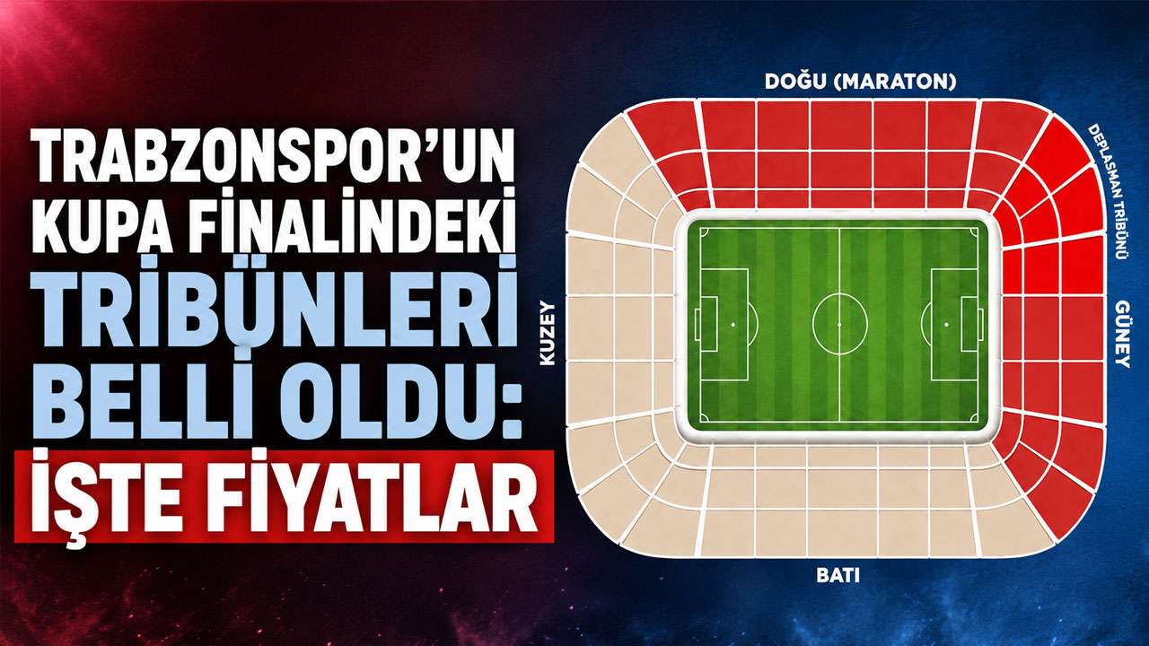 Trabzonspor’un kupa finalindeki tribünleri belli oldu: İşte fiyatlar