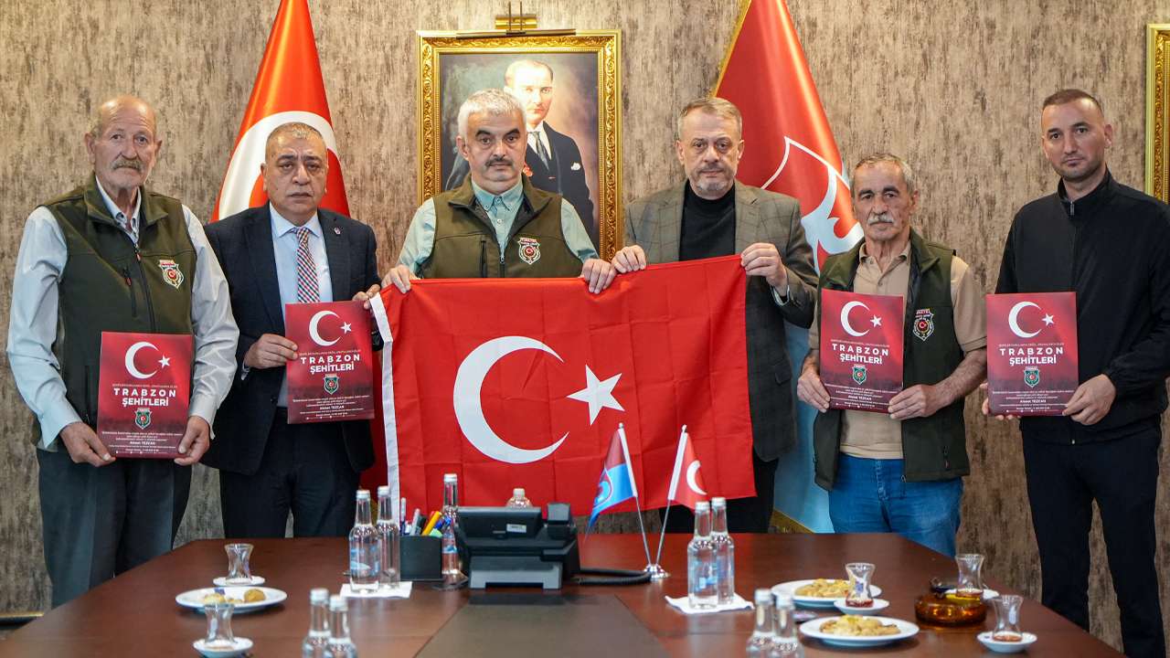 Türkiye Harp Malulü Gaziler, Şehit Dul ve Yetimleri Derneği Trabzon Şubesi’nden Trabzonspor'a ziyaret
