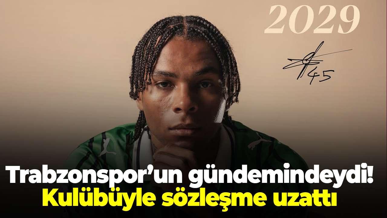 Trabzonspor’un gündemindeydi! Kulübüyle sözleşme uzattı