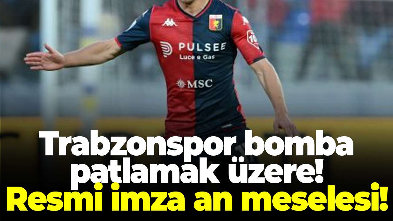 Trabzonspor bomba patlamak üzere! Resmi imza an meselesi!