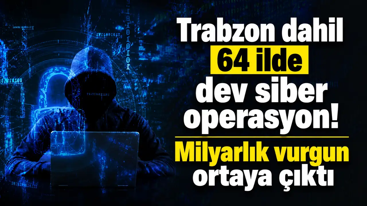 Trabzon dahil 64 ilde dev siber operasyon! Milyarlık vurgun ortaya çıktı