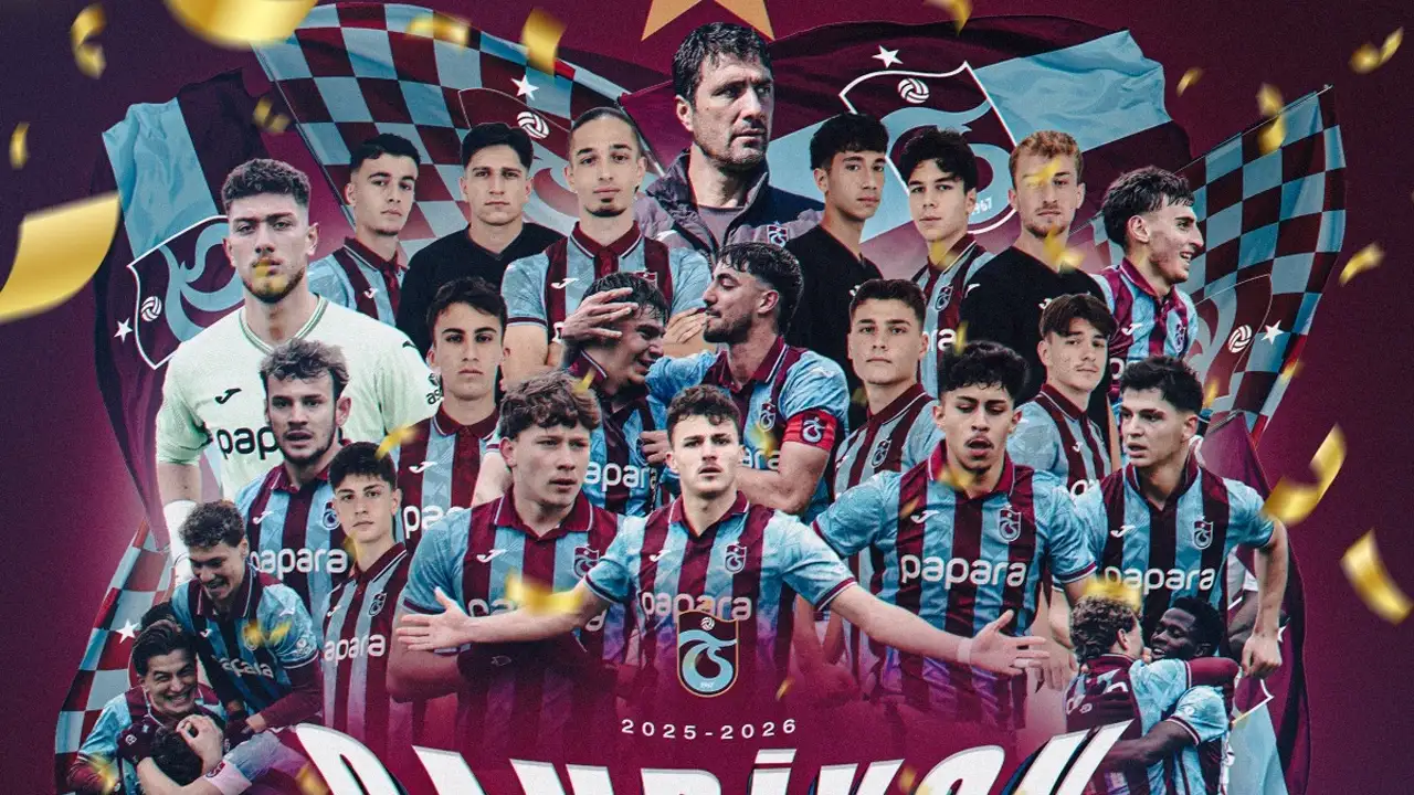 Trabzonspor U19 üst üste üçüncü kez şampiyon!