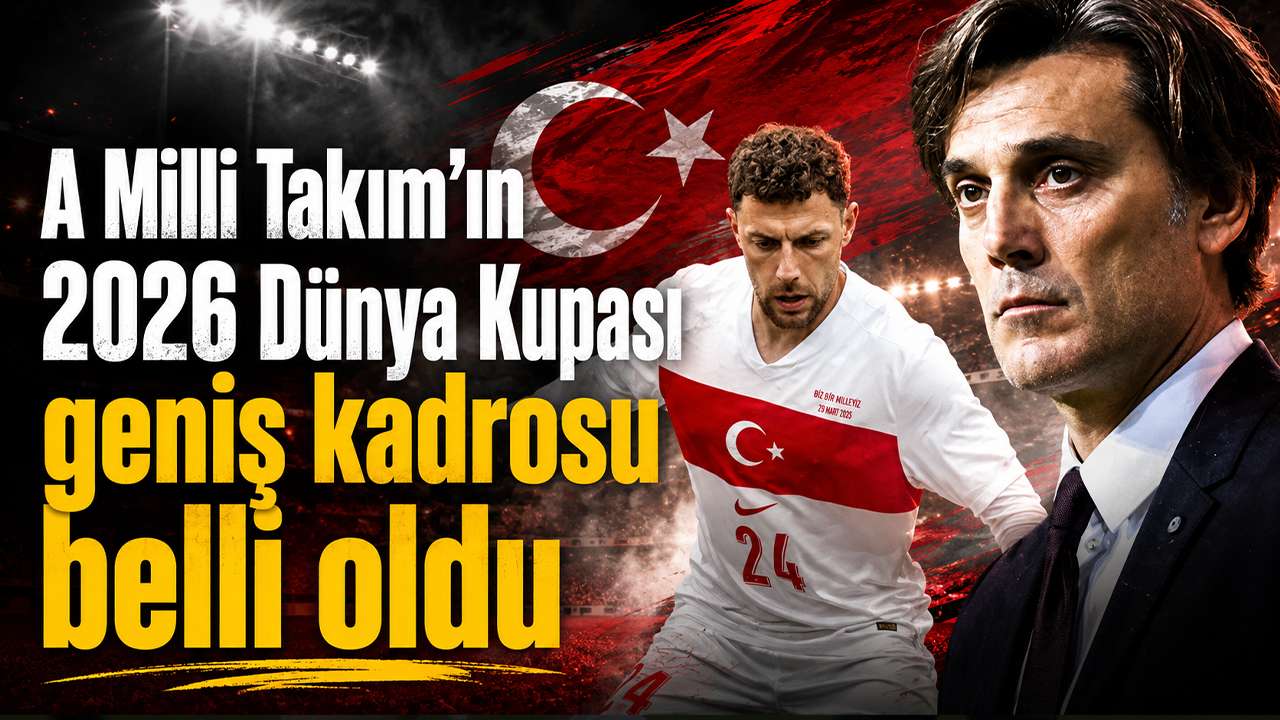 A Milli Takım’ın 2026 Dünya Kupası geniş kadrosu belli oldu