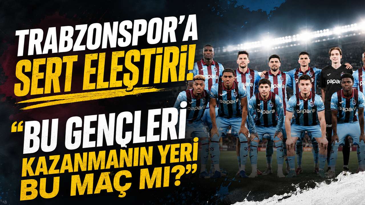 Haber61 TV’de Trabzonspor’a sert eleştiri! “Bu gençleri kazanmanın yeri bu maç mı?”