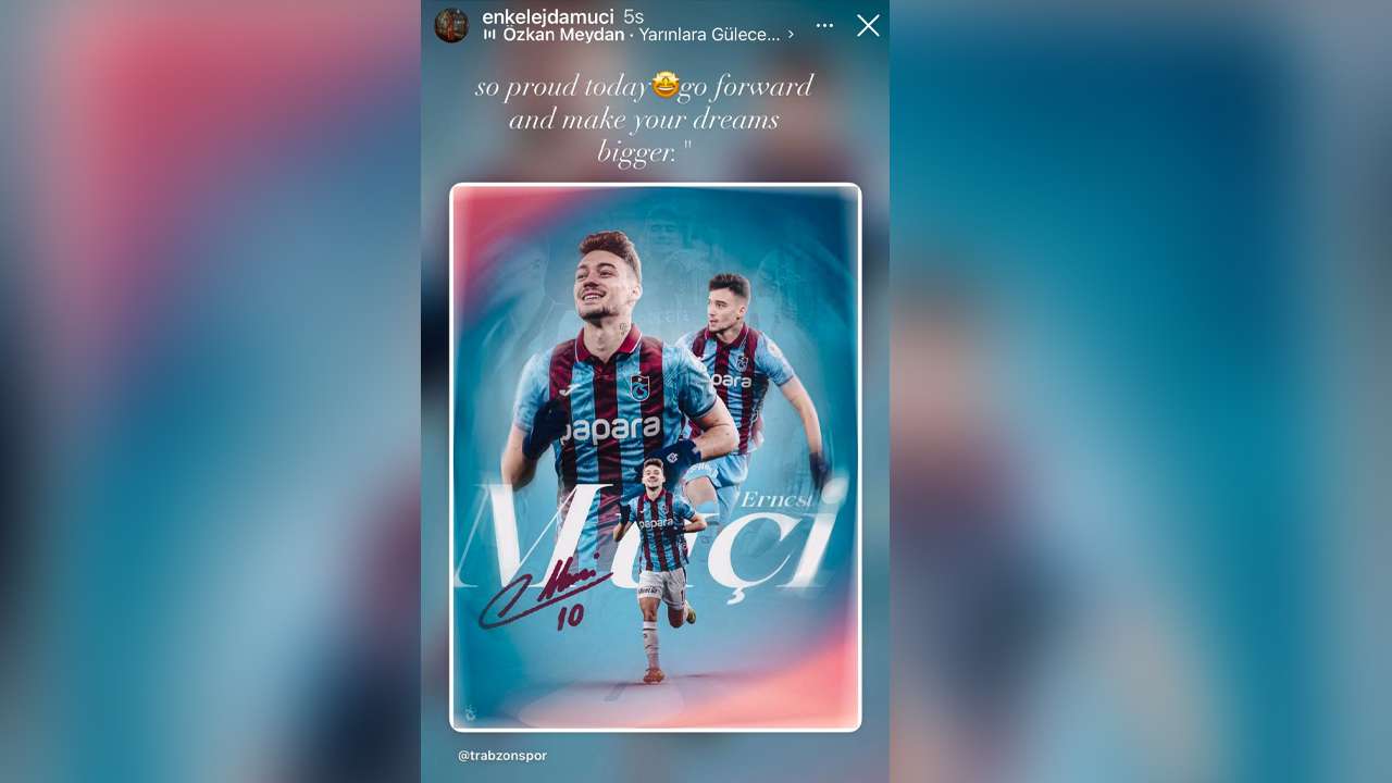 Ernest Muçi’nin annesinden Trabzonspor paylaşımı! “Çok gururluyum”